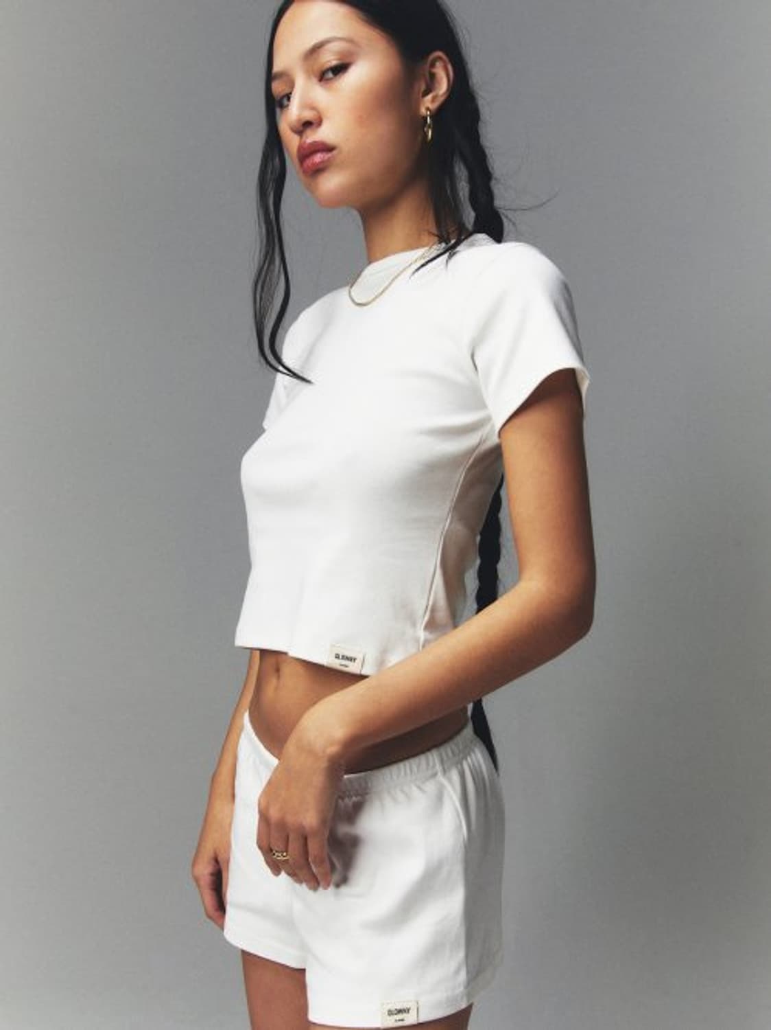 GLOWNY CLASSIC G baby tee  상품이미지3