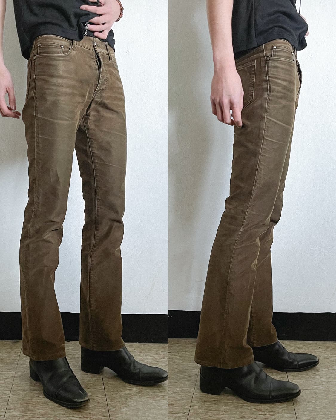 5351PLH 몰스킨 슬림핏 세미플레어 데님 상품이미지1