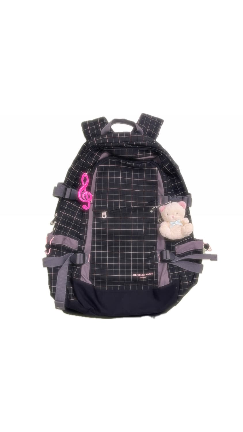 체크 백팩 🎶 상품이미지1