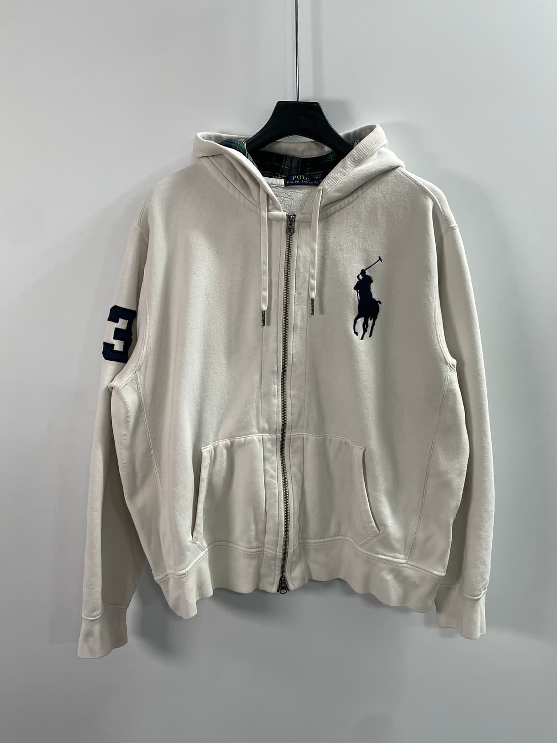 폴로 랄프로렌 빅포니 화이트 투웨이 후드집업 (on.335) 상품이미지1