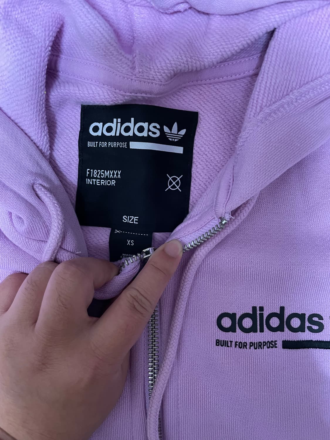 아디다스 연보라 핑크 후드집업 져지 대장 트레이닝 상품이미지3