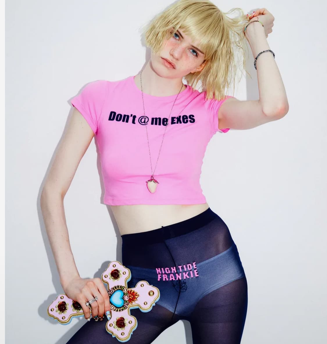 하이타이드 프랭키  크롭티 핑크  상품이미지6