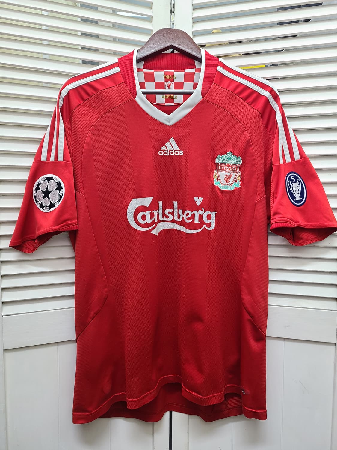 리버풀 08-10 제라드 아디다스 챔스 유니폼 상품이미지1