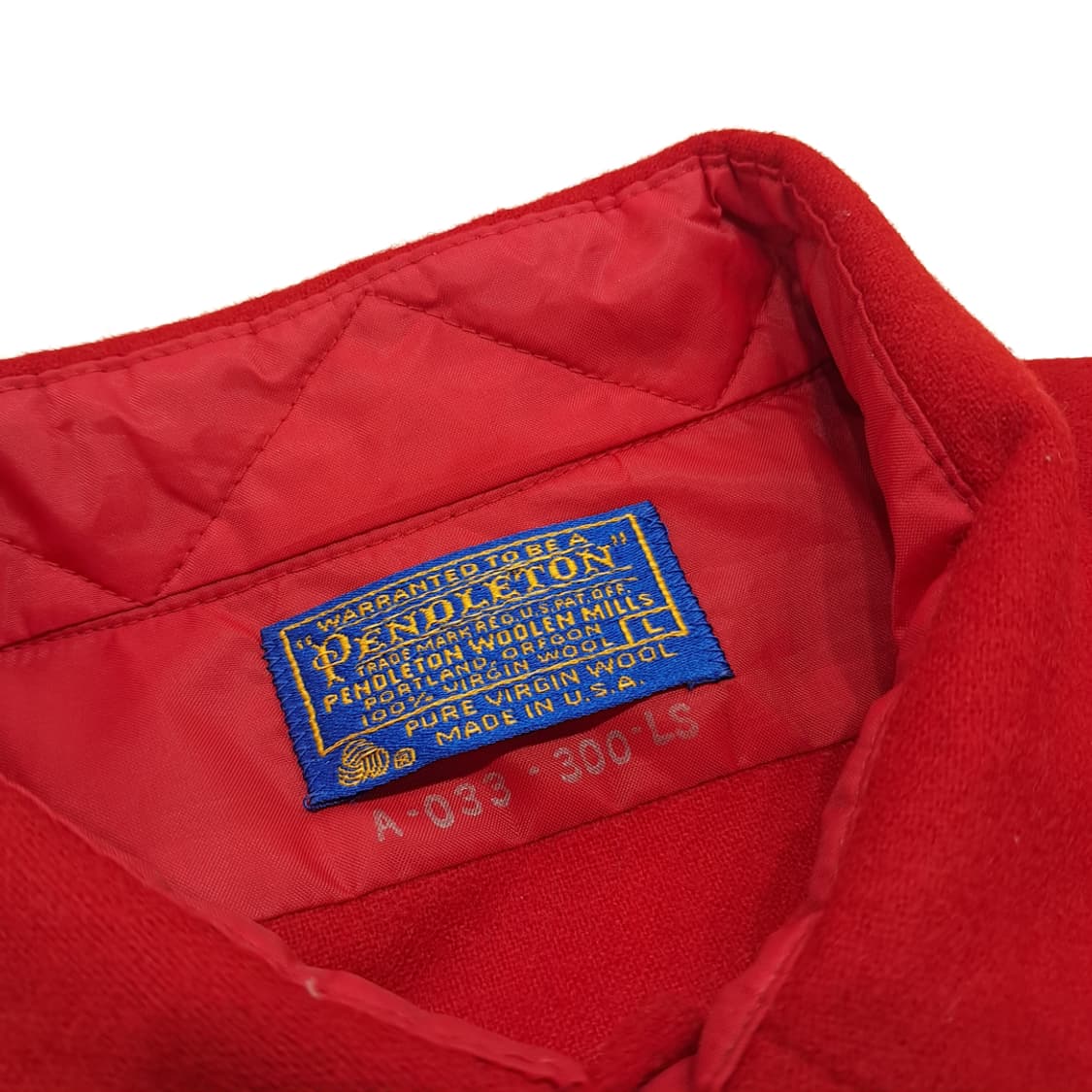 CN924 L 펜들턴 USA 레드 엘보패치 버진울 플란넬 긴팔 셔츠 남방 상품이미지4