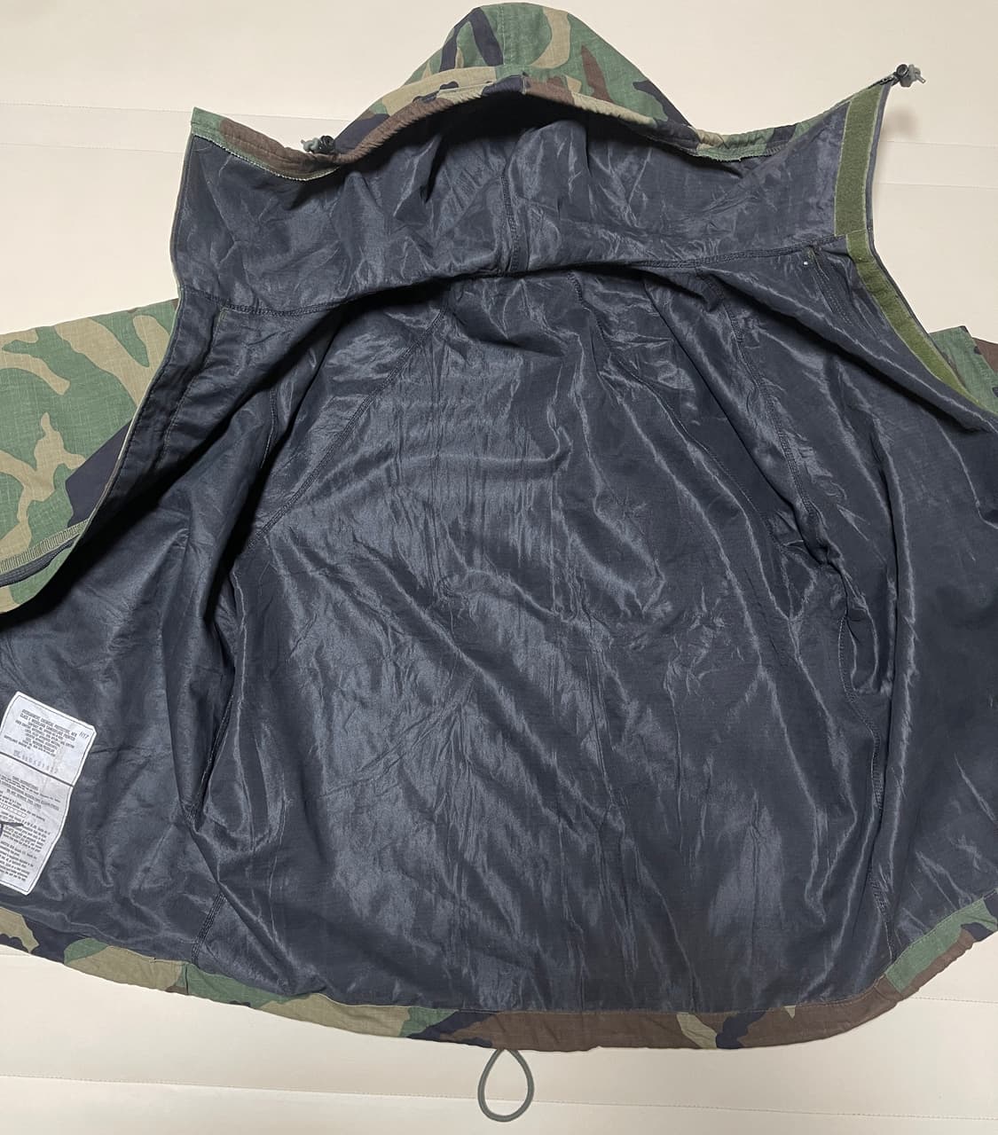 미군 우드랜드 카모 방호복 케미컬 자켓 M/R 상품이미지4
