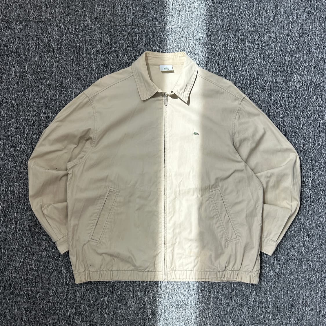 라코스테 올드스쿨 베이지 블루종 자켓 상품이미지1