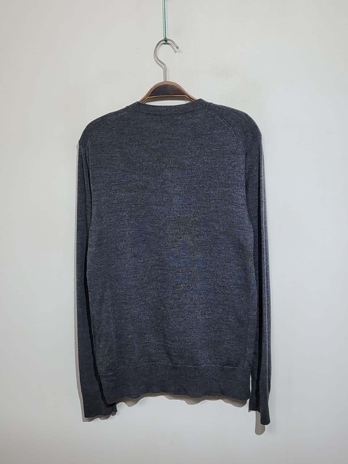 (90) 빈폴 가디건 차콜 브이넥 캐주얼 울 100% 상품이미지6