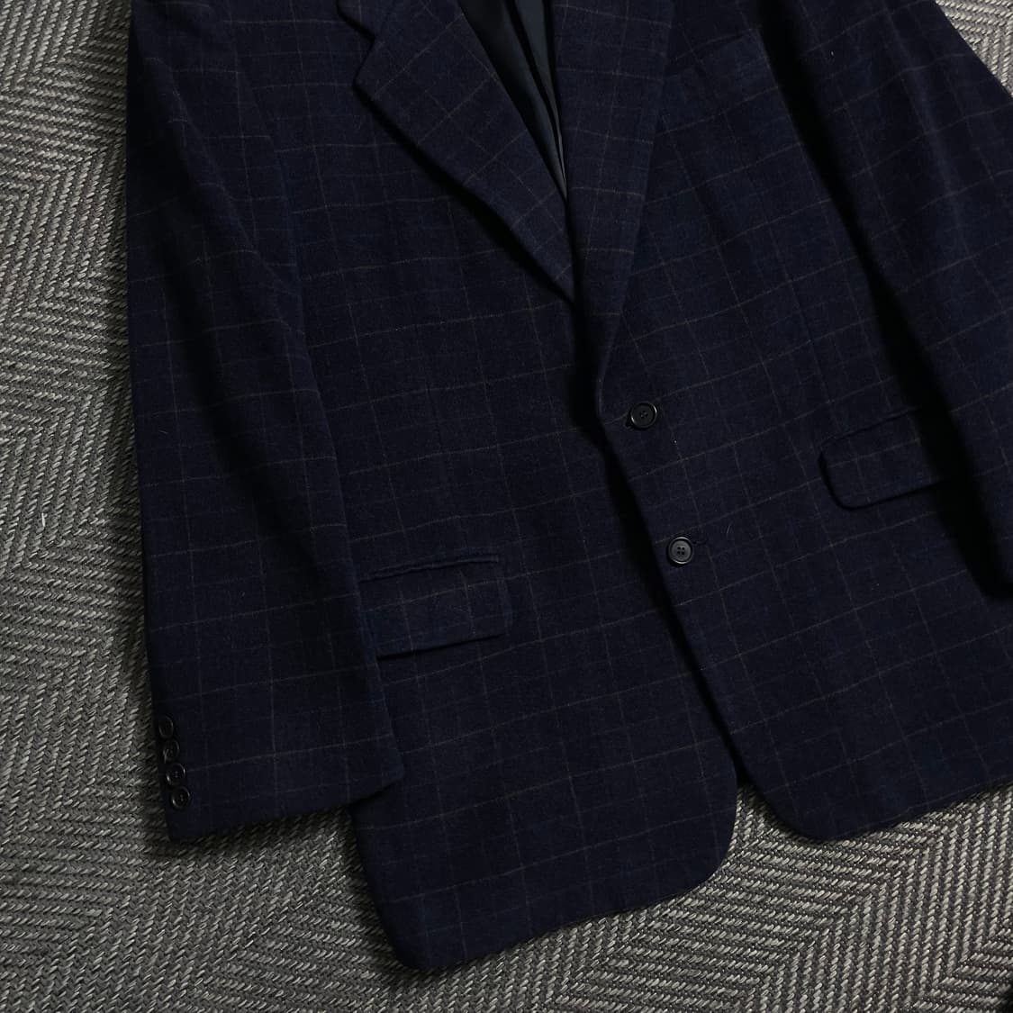 00s 입생로랑 아카이브 체크 패턴 캐시미어 혼방 블레이져o 4950 상품이미지3