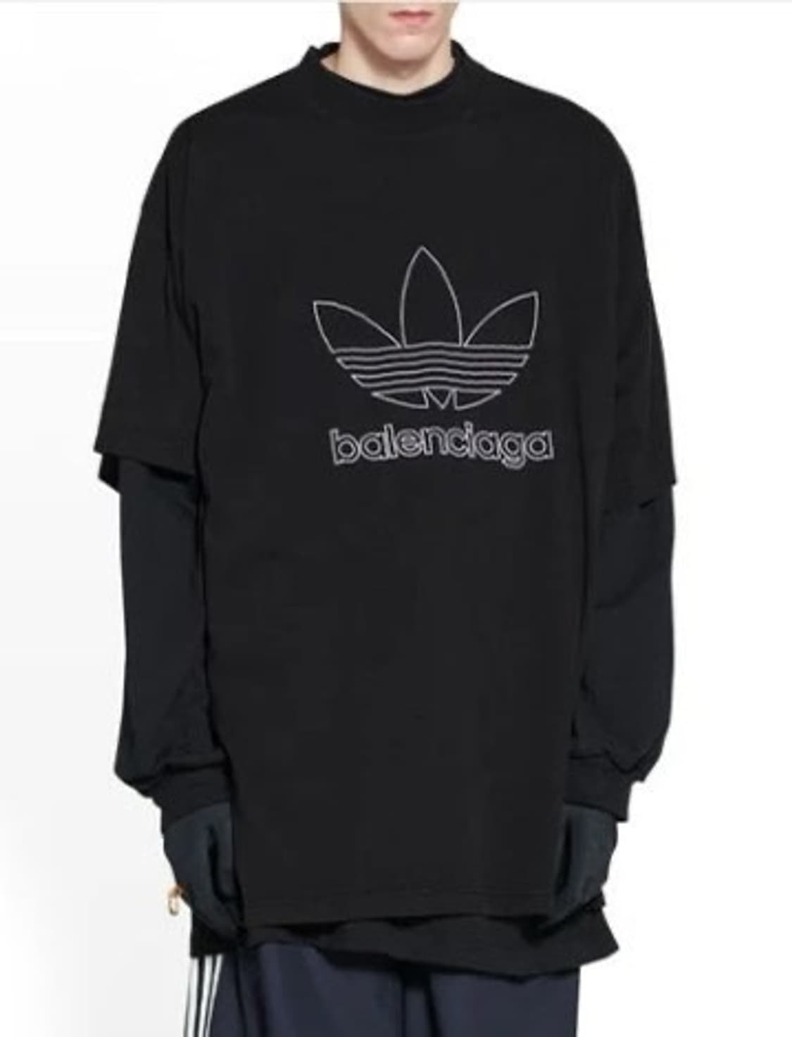발렌시아가 X 아디다스 오버핏 반팔 상품이미지2