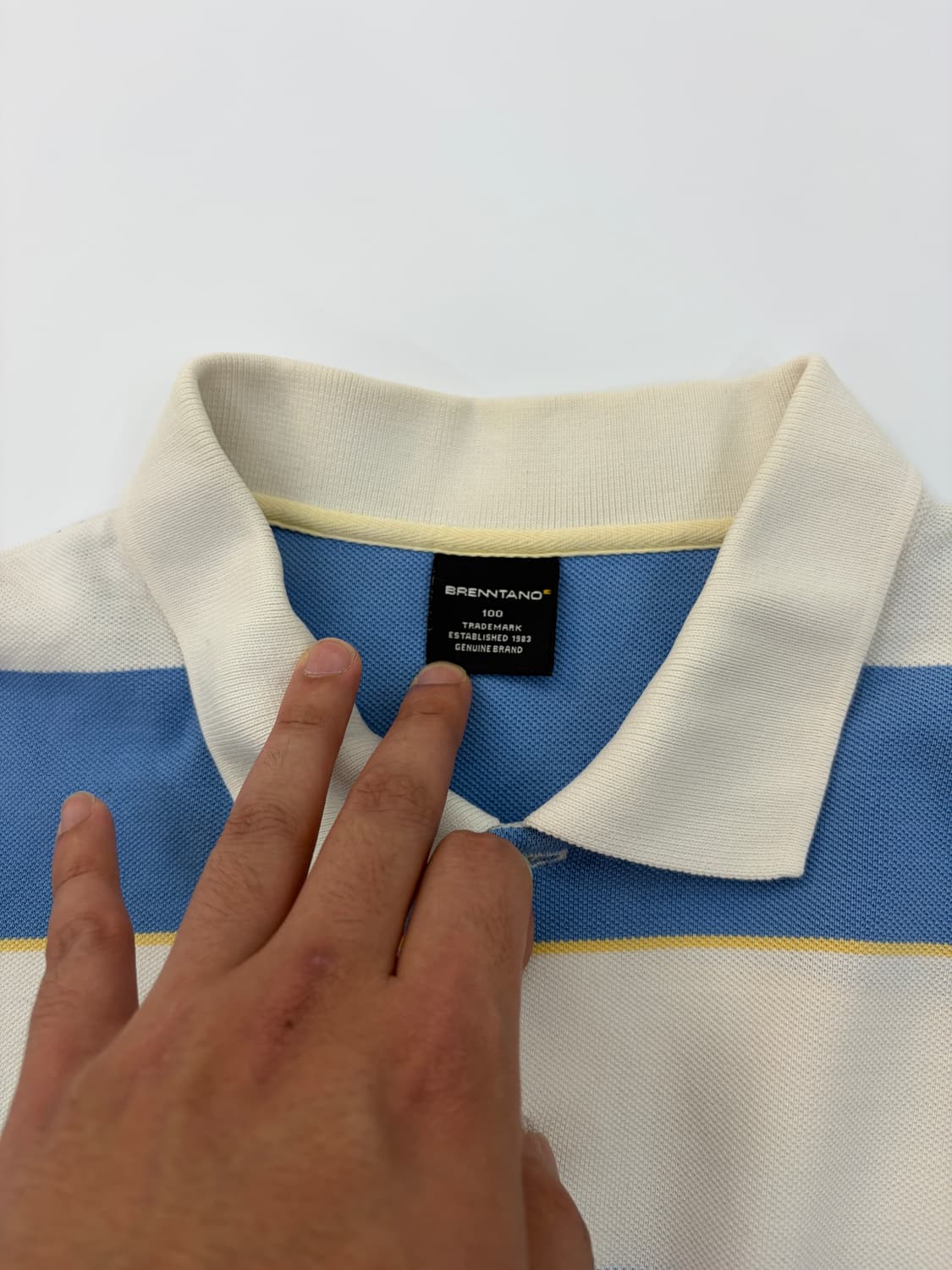 브렌타노 스트라이프 카라 럭비티 상품이미지3