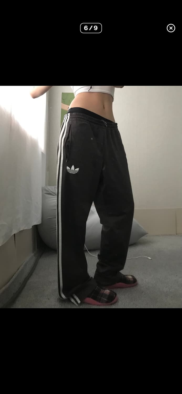 아디다스 초코 브라운 삼선 트레이닝 바지  상품이미지4
