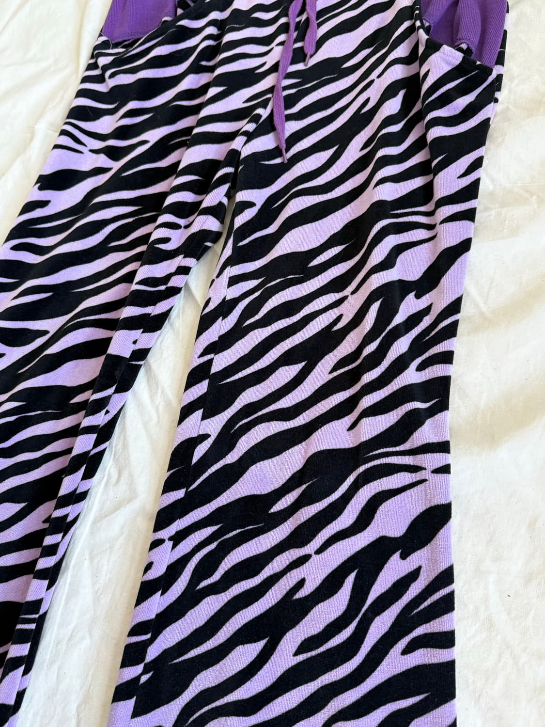 지브라 갸루 부츠컷 팬츠 상품이미지3