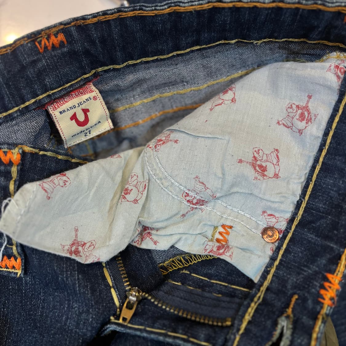 트루릴리전 joey super T 슈퍼티 로우롸이즈 부츠컷 팬츠 27 상품이미지5