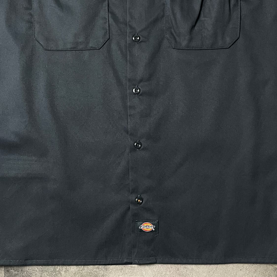 DICKIES 디키즈 빈티지 네이비 플랩포켓 반팔 워크 셔츠 A01009 상품이미지4