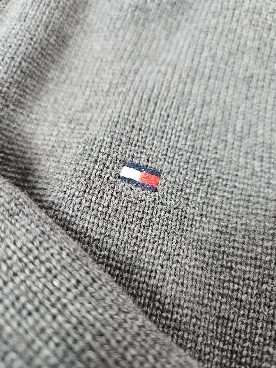 타미힐피거 반집업 하프집업 니트 배색 스웨터 L 상품이미지4