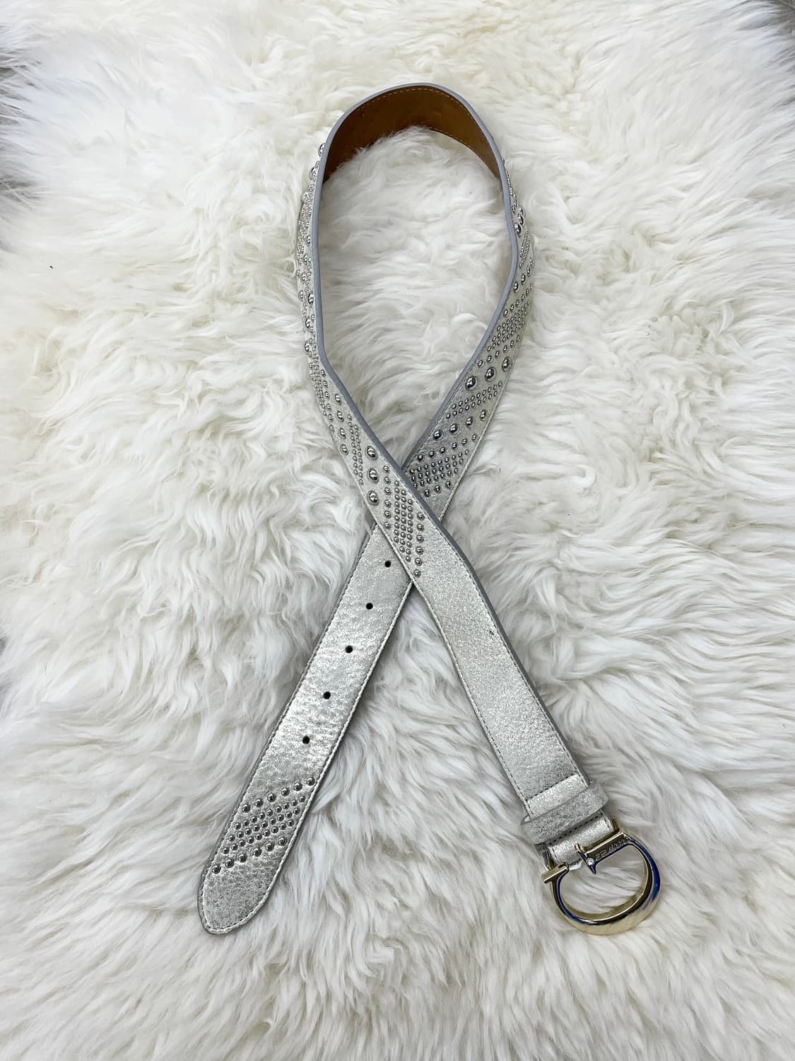 게스 스터드 로고 버클 벨트 상품이미지1