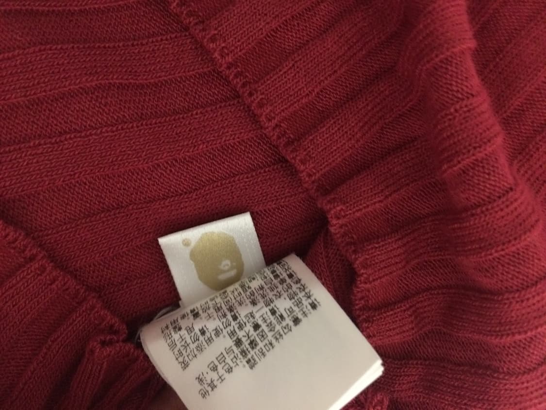 베이프 니트 카라 반팔티 상품이미지4