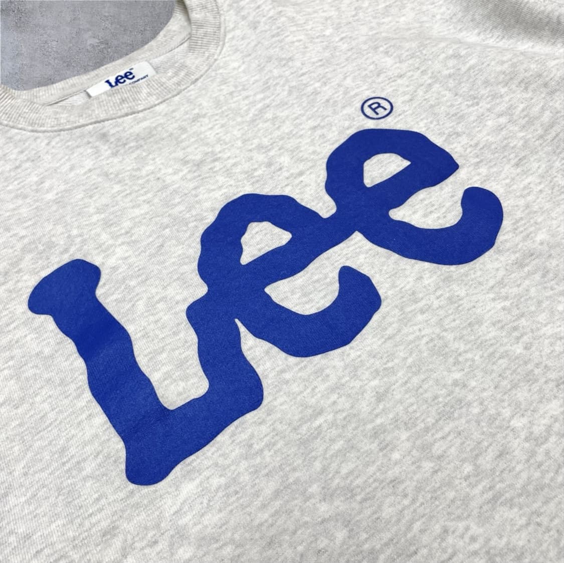 리 Lee 멜란지 빅로고 프린팅 맨투맨 L 상품이미지2