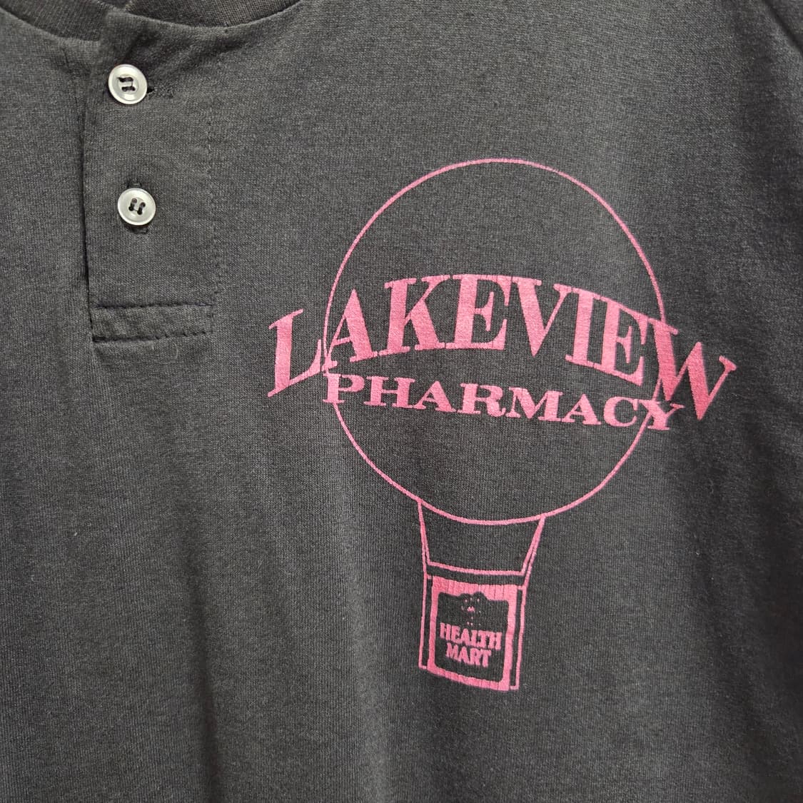 미국제 90s 헨리넥 반팔 티셔츠 L(100) 상품이미지3