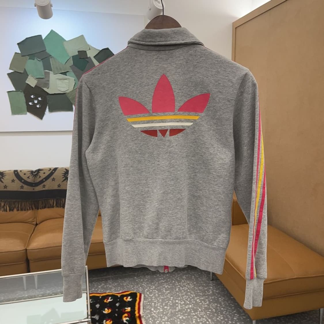 아디다스 파이어 버드 그레이 핑크 트랙탑 집업 90 C06505 상품이미지4