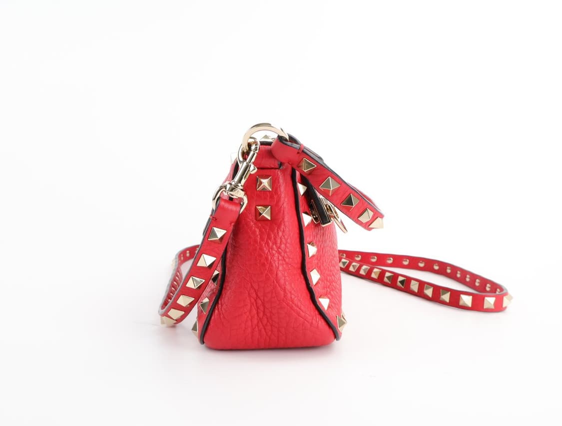 발렌티노 가라바니 락스터드 미니 크로스바디 백 레드 상품이미지2