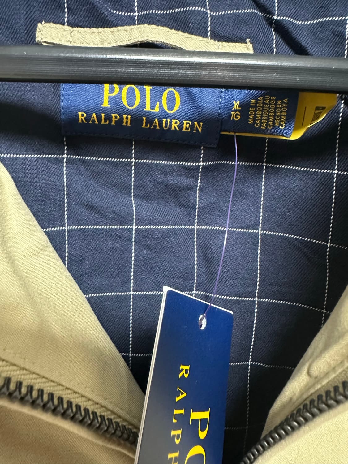 no.96 폴로 랄프로렌 베이지스윙톱 자켓 xl 미사용제품 상품이미지2