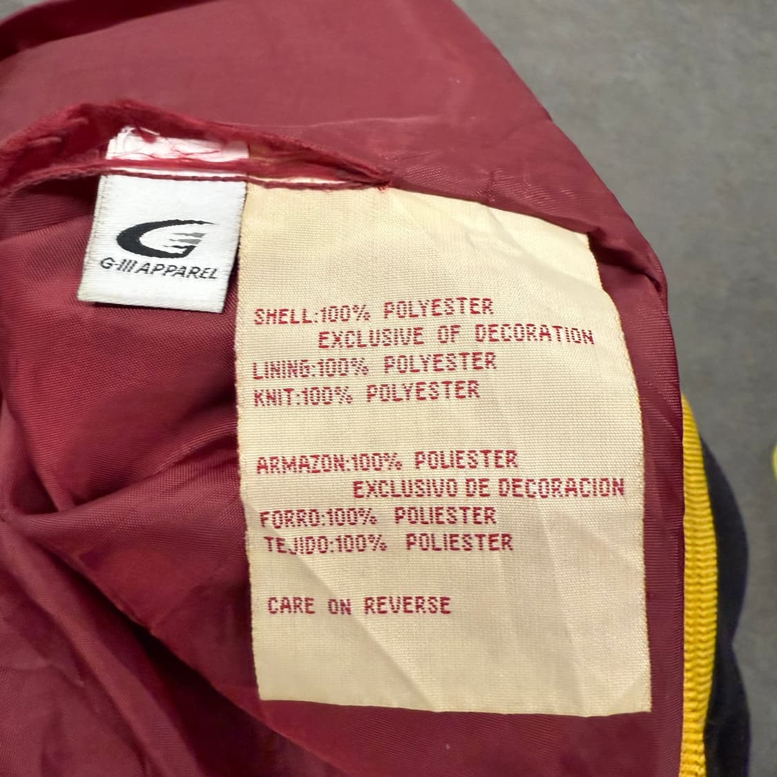 [정품] NUTMEG 넛맥 90's 레드스킨스 올드스쿨 바시티자켓 상품이미지5