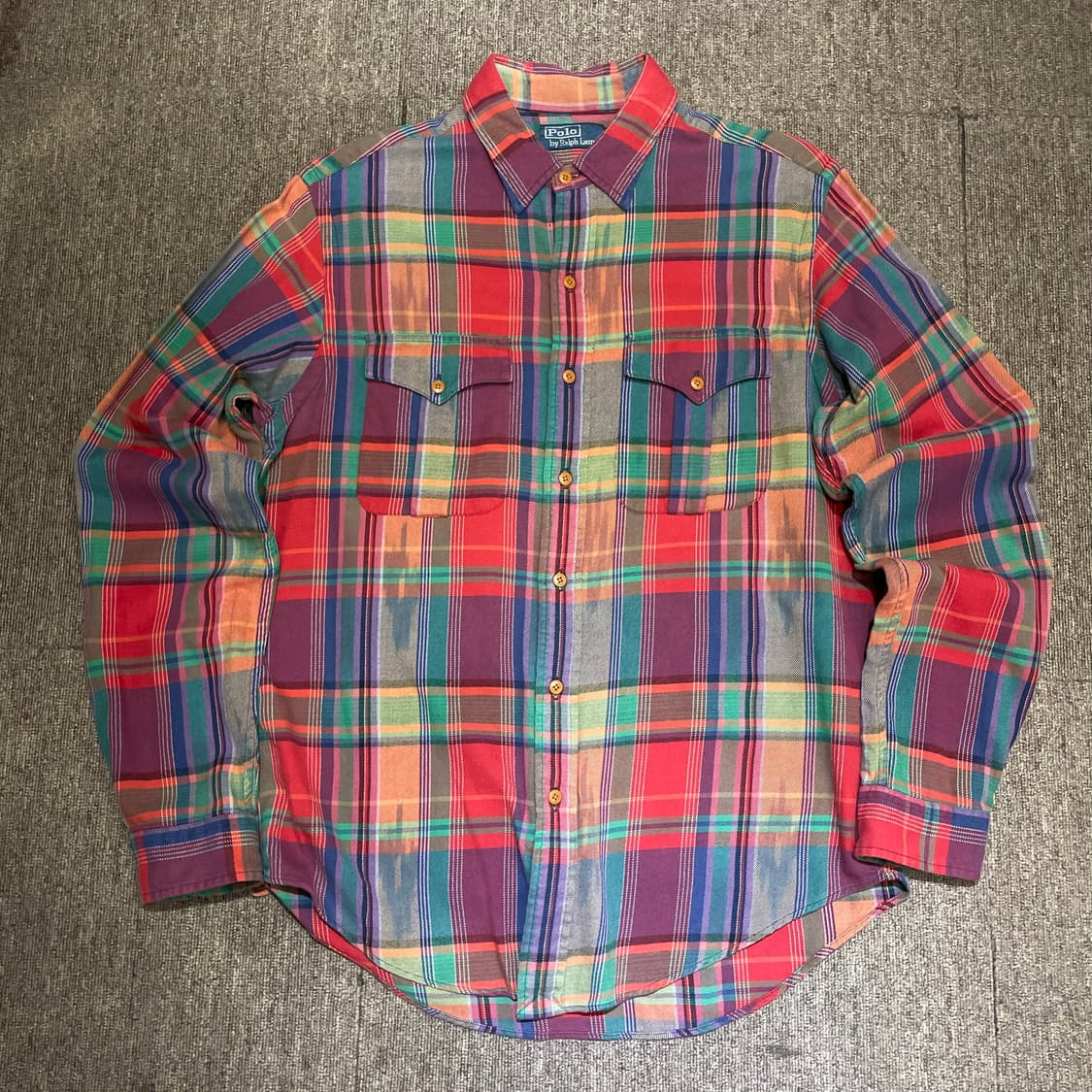 (L) POLO 폴로 랄프로렌 체크 셔츠 상품이미지1