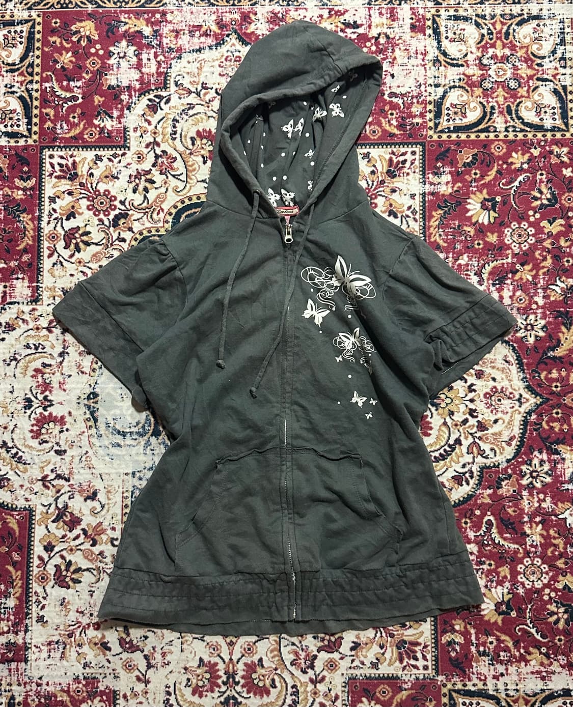 모리 페어리 버터플라이 후드집업 미디 스커트 코드  상품이미지2