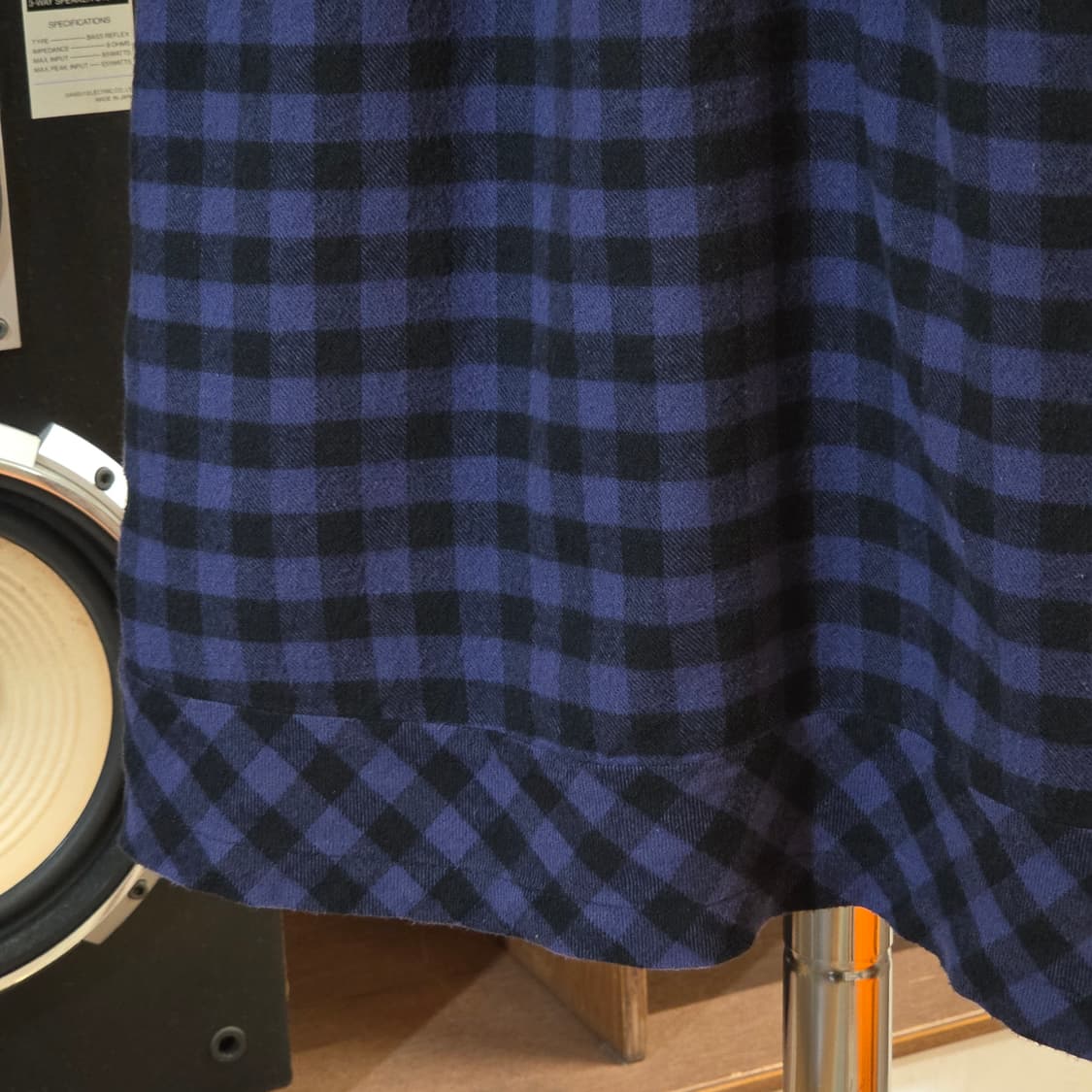 JPN 펑크 퍼플 체크 스터드 원피스 상품이미지3