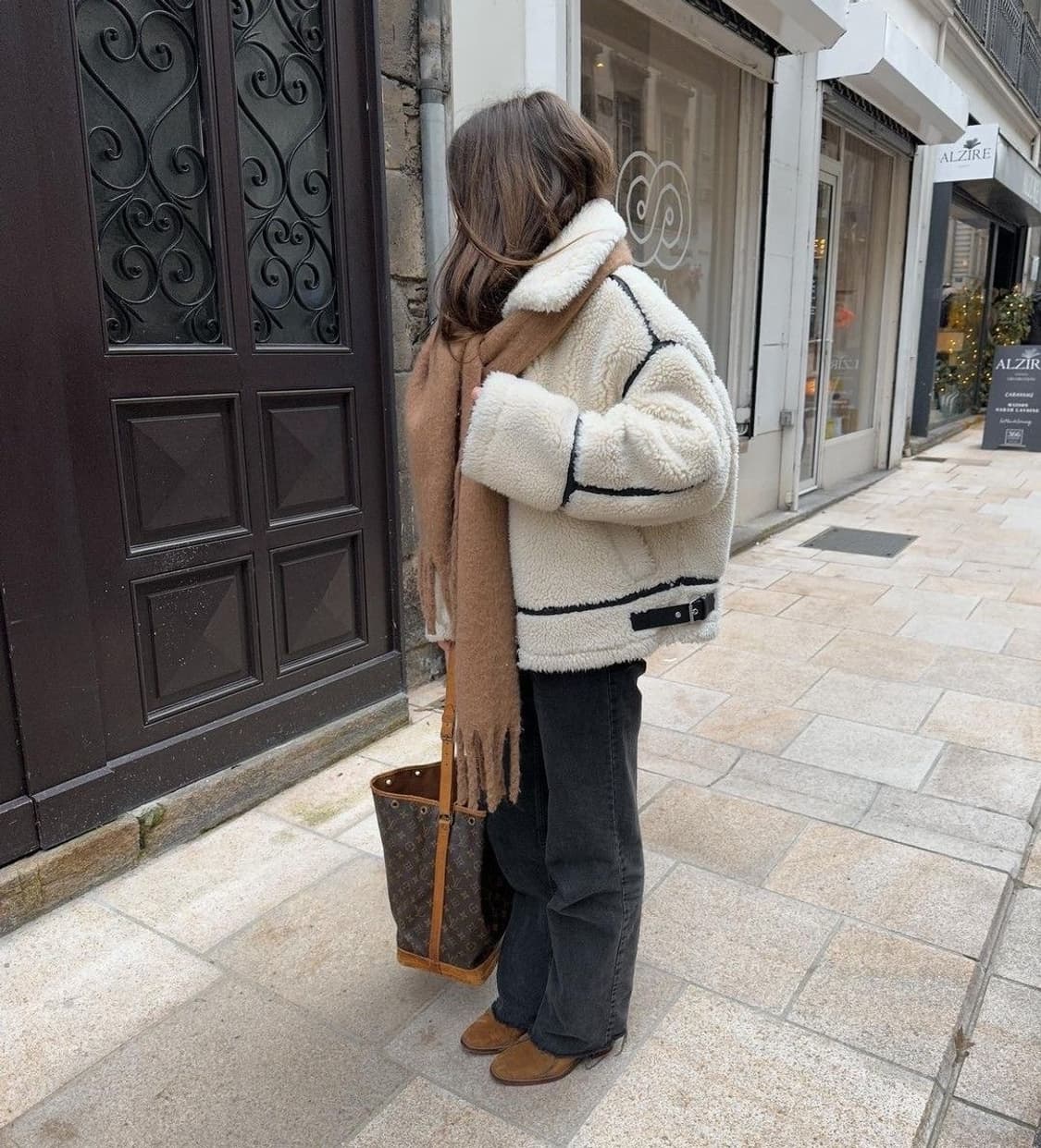 자라 에코파 시어링 바이커 점퍼 무스탕 상품이미지2