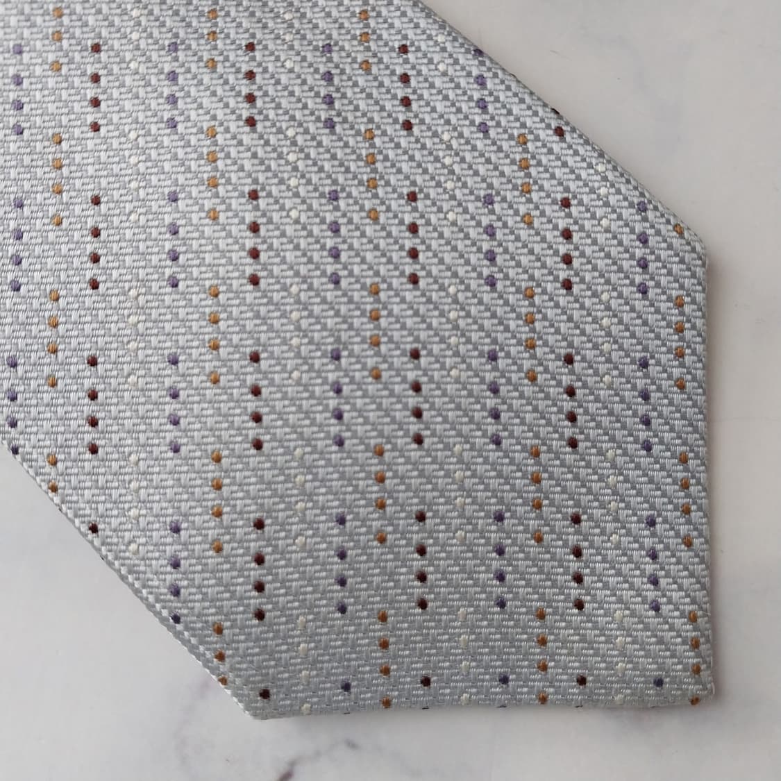 타케오 키쿠치 실크 도트 패턴 넥타이 8.6cm A+등급 K1766 상품이미지6