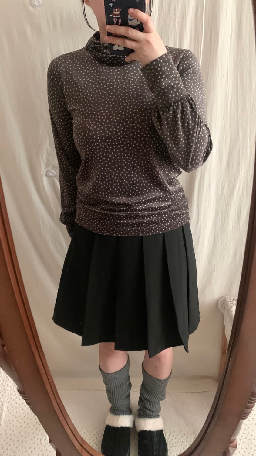 벨벳 도트 폴라티 상품이미지6