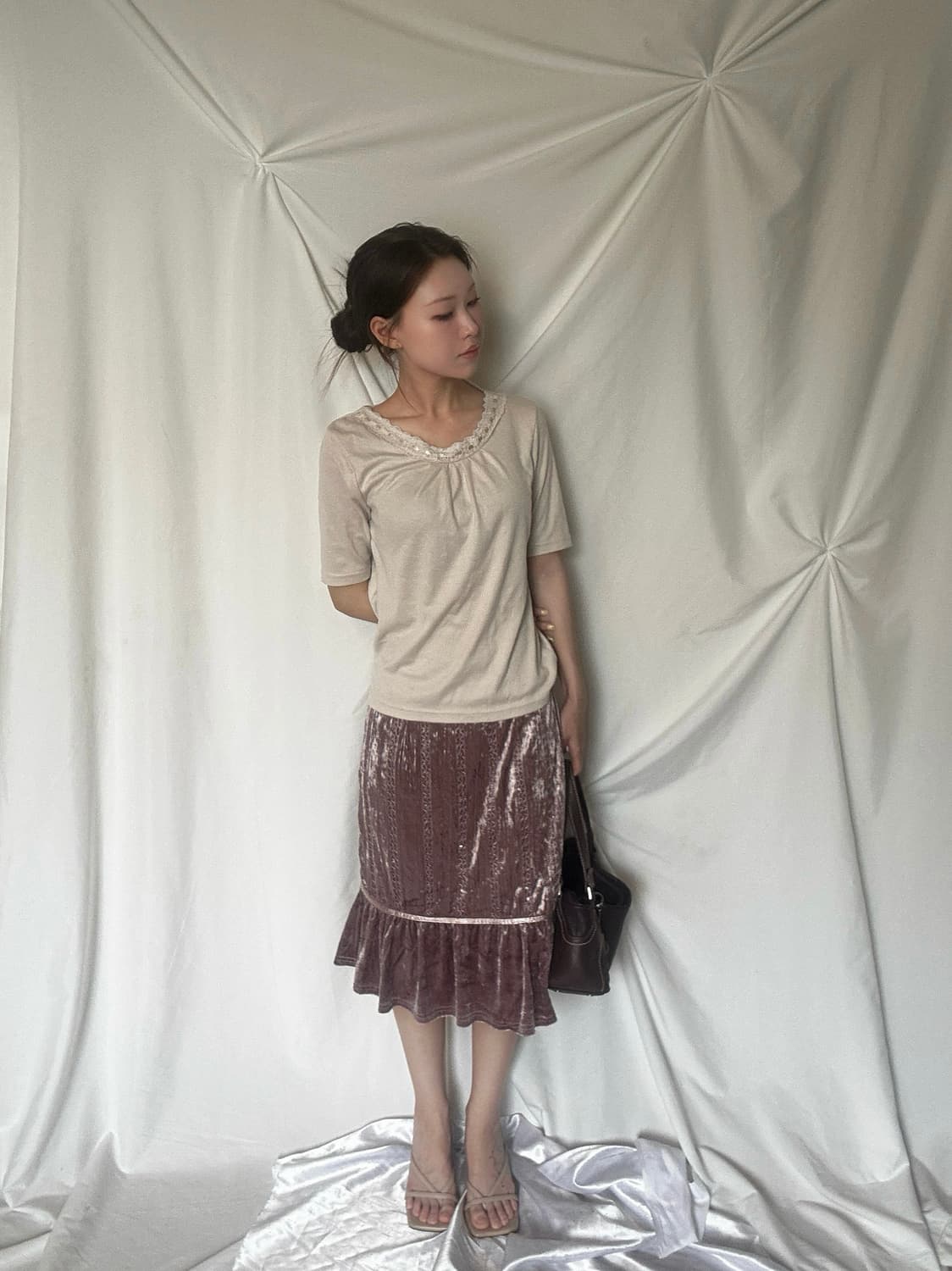 레이스 티셔츠 상품이미지2