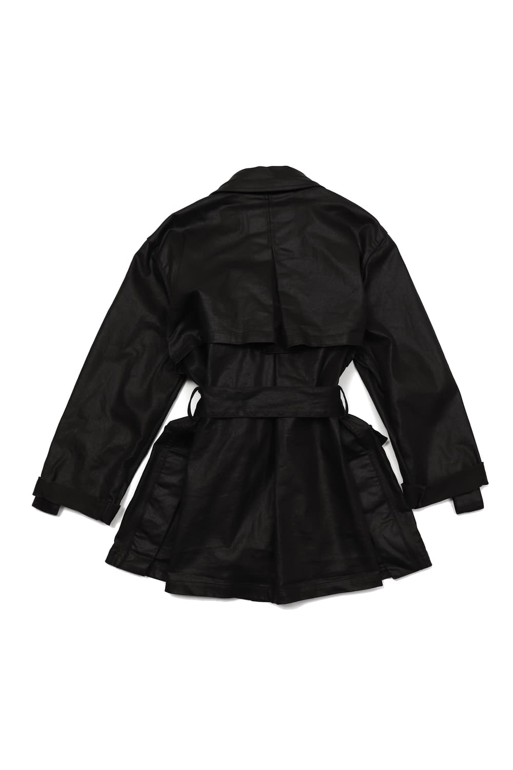 ANNA SUI 블랙 코팅 데님 코트 women 90/66 상품이미지2