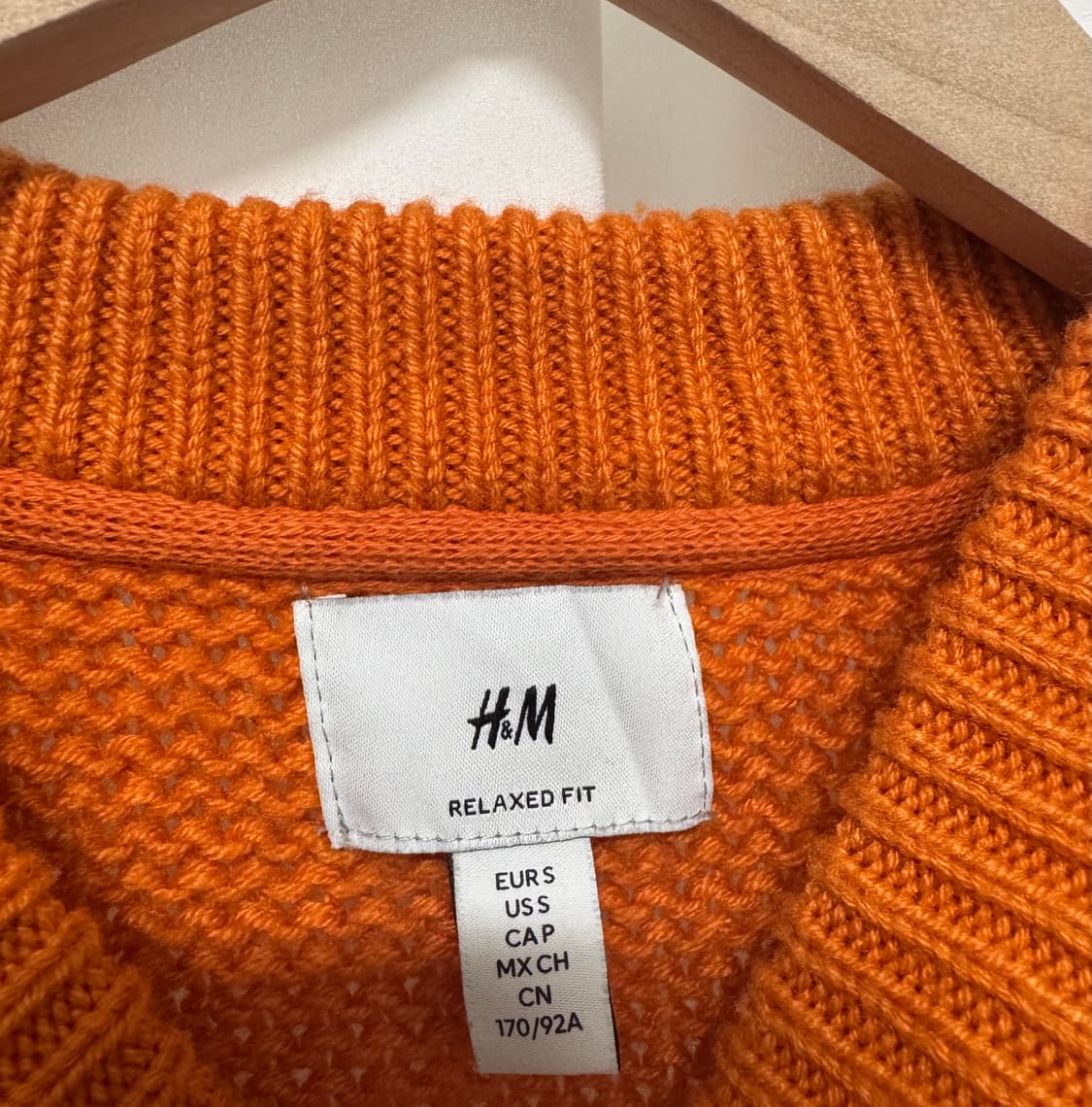 H&M 오렌지 니트스웨터 상품이미지9