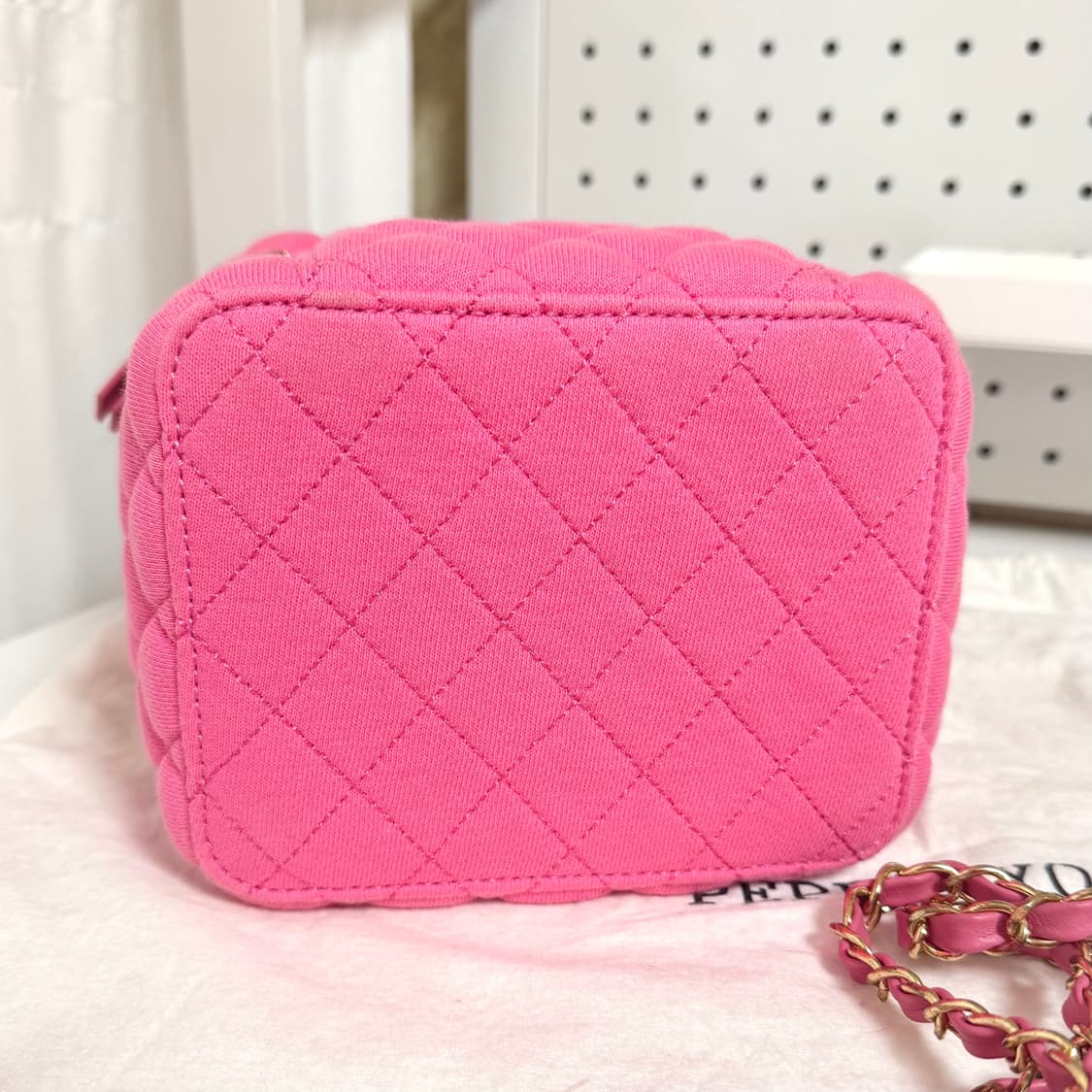 페퍼윤윤 x 산리오 마이멜로디 핑크 퀄팅백 상품이미지4