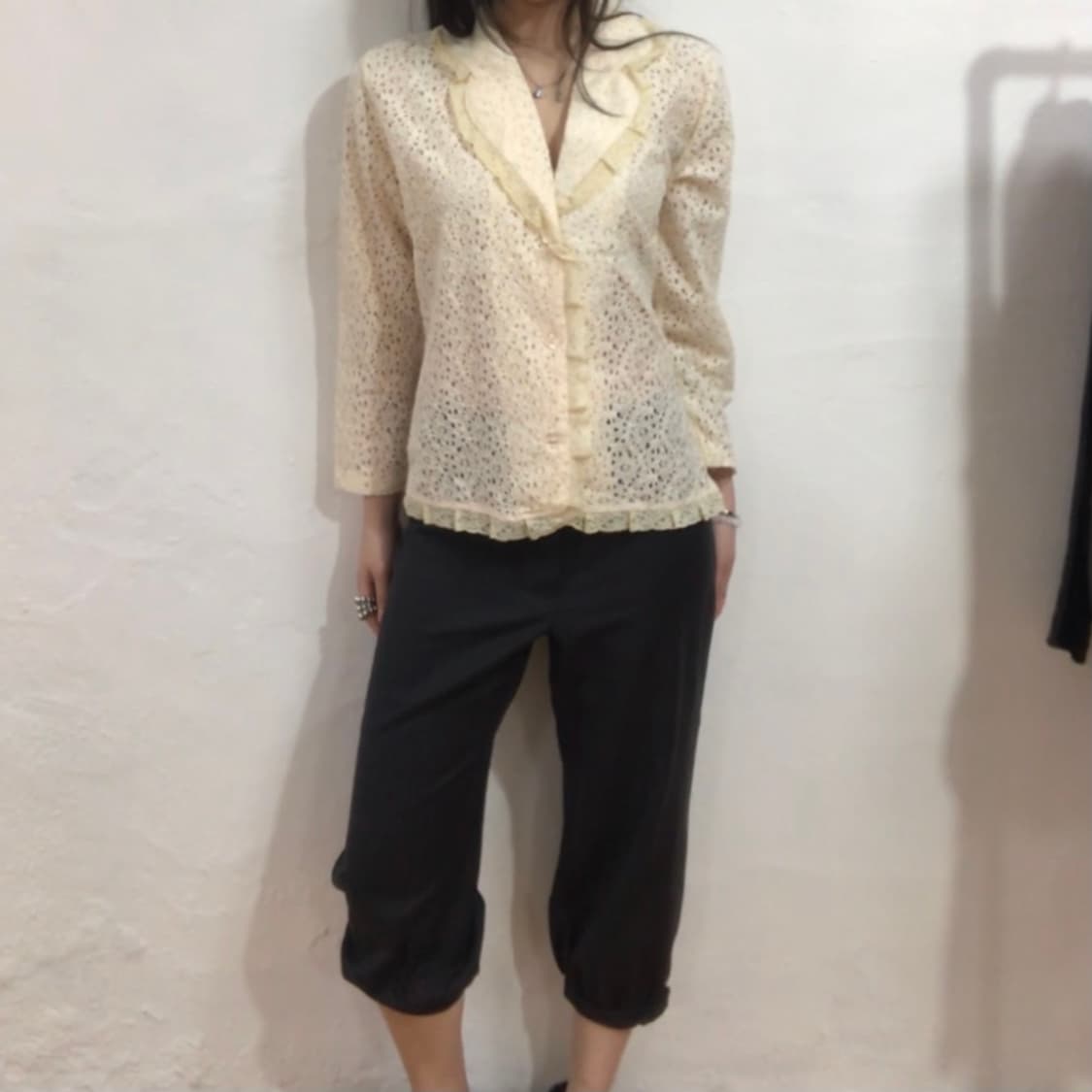 Fashion park 레이스 펀칭 블라우스 / M-L 사이즈 상품이미지3
