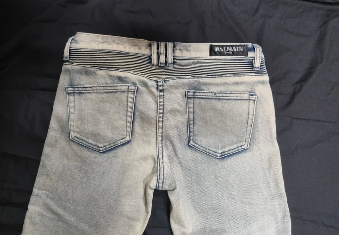 발망 라이트 블루 페이드 워싱 데님 상품이미지4