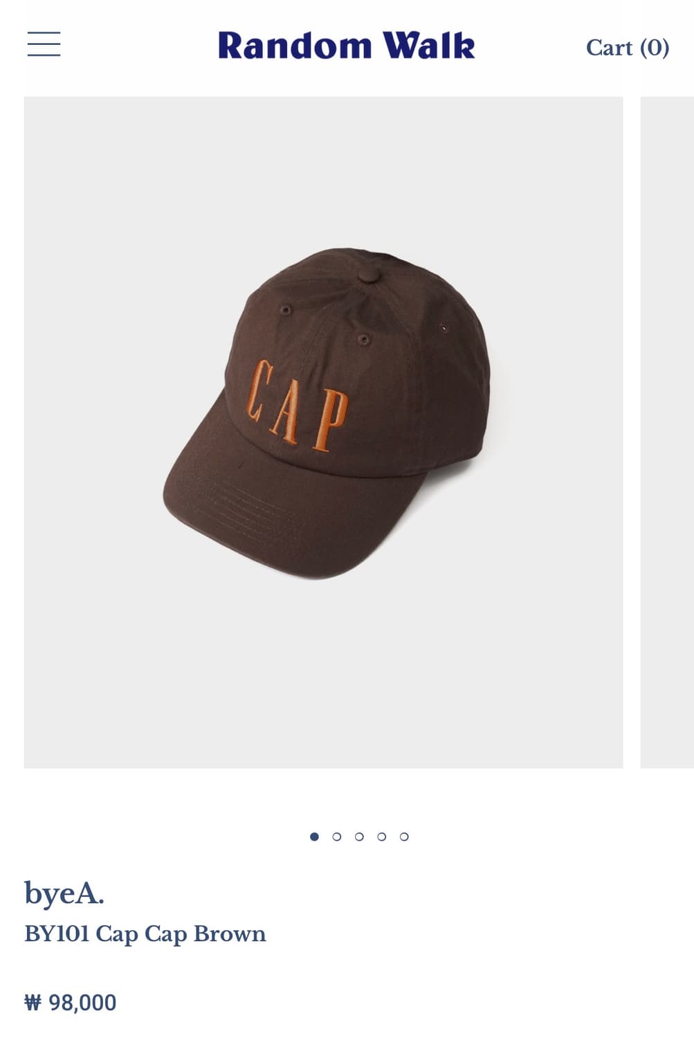 byeA. 볼캡 상품이미지1