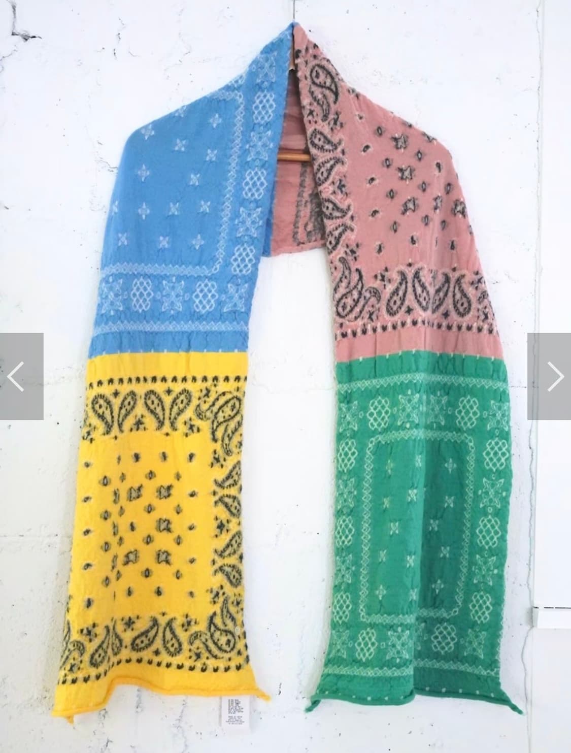 캐피탈 / 축융 울 반다나 머플러  상품이미지1