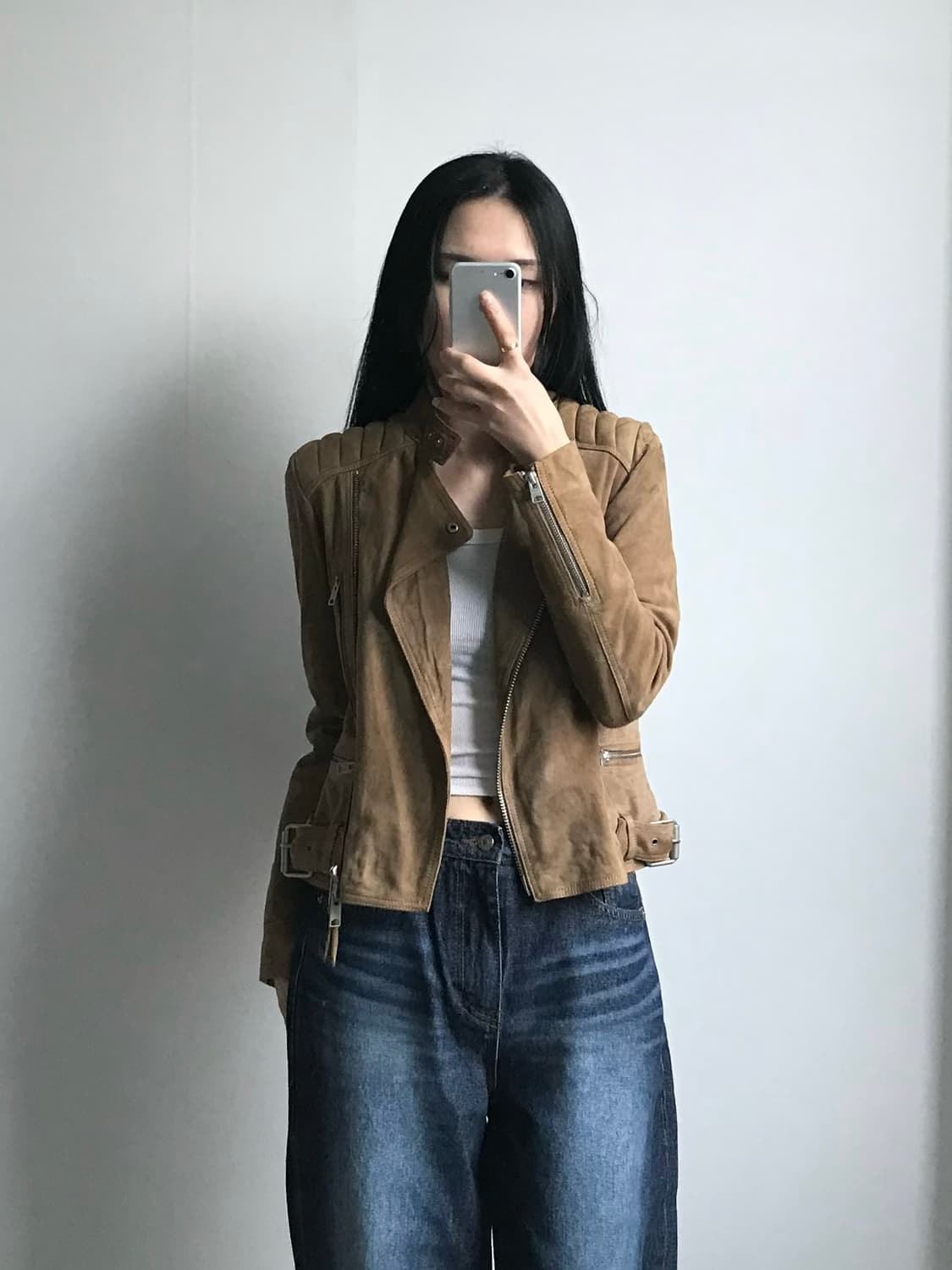 올 세인츠 카멜 스웨이드 트러커 자켓 상품이미지1