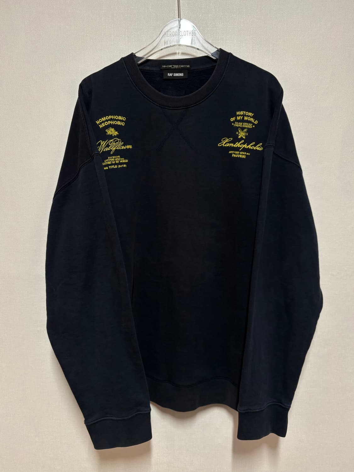 [F] RAF SIMONS EMBROIDERED CREWNECK 상품이미지1