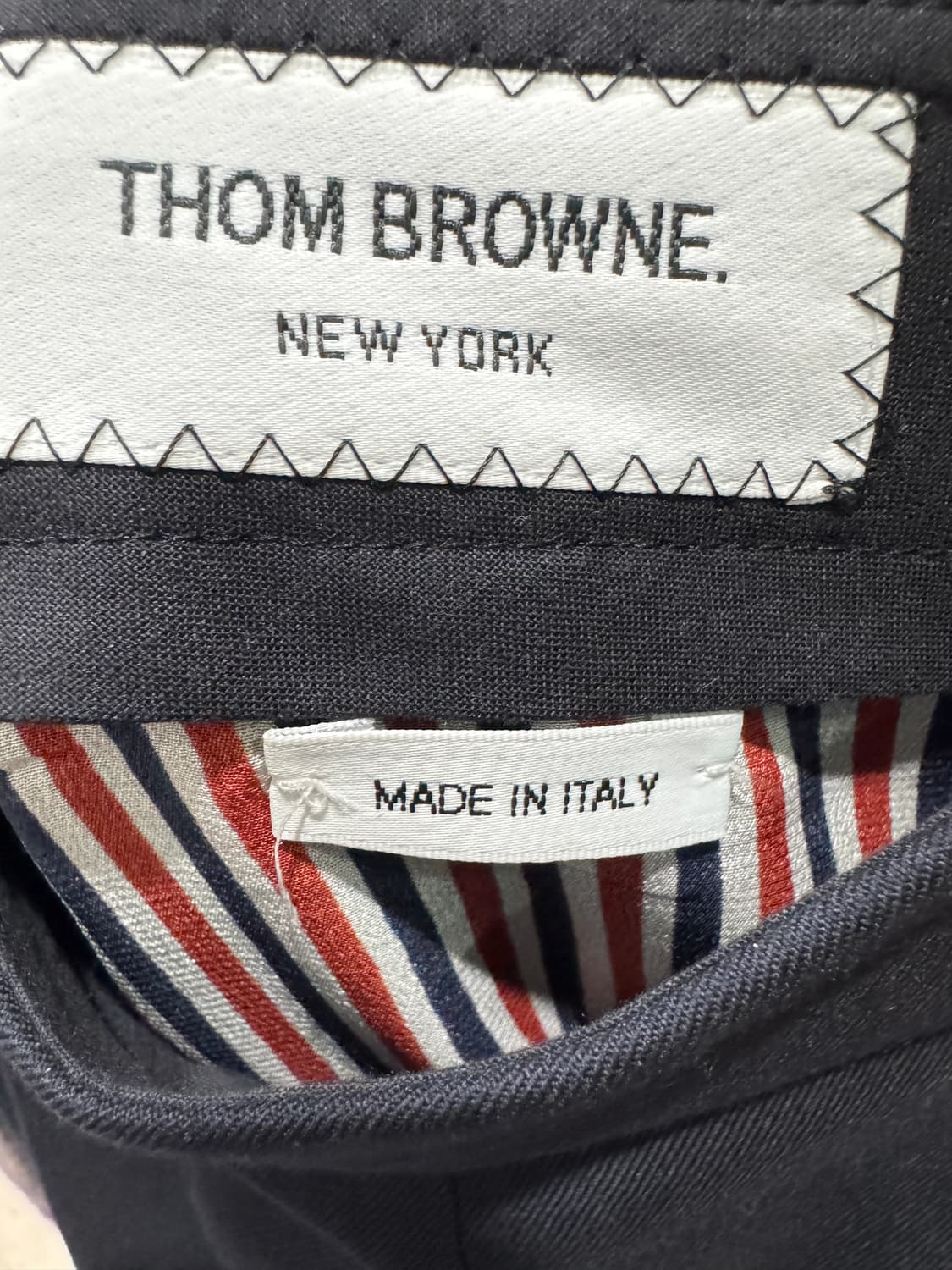 톰브라운 네이비 플리츠 스커트 42 정품 상품이미지7