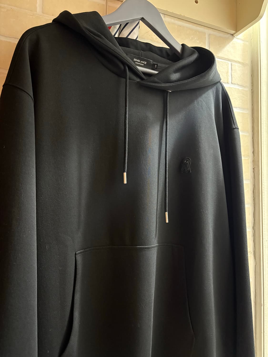 지오송지오 - 셈블런스 그라데이션 아트워크 후드 블랙 110 상품이미지10