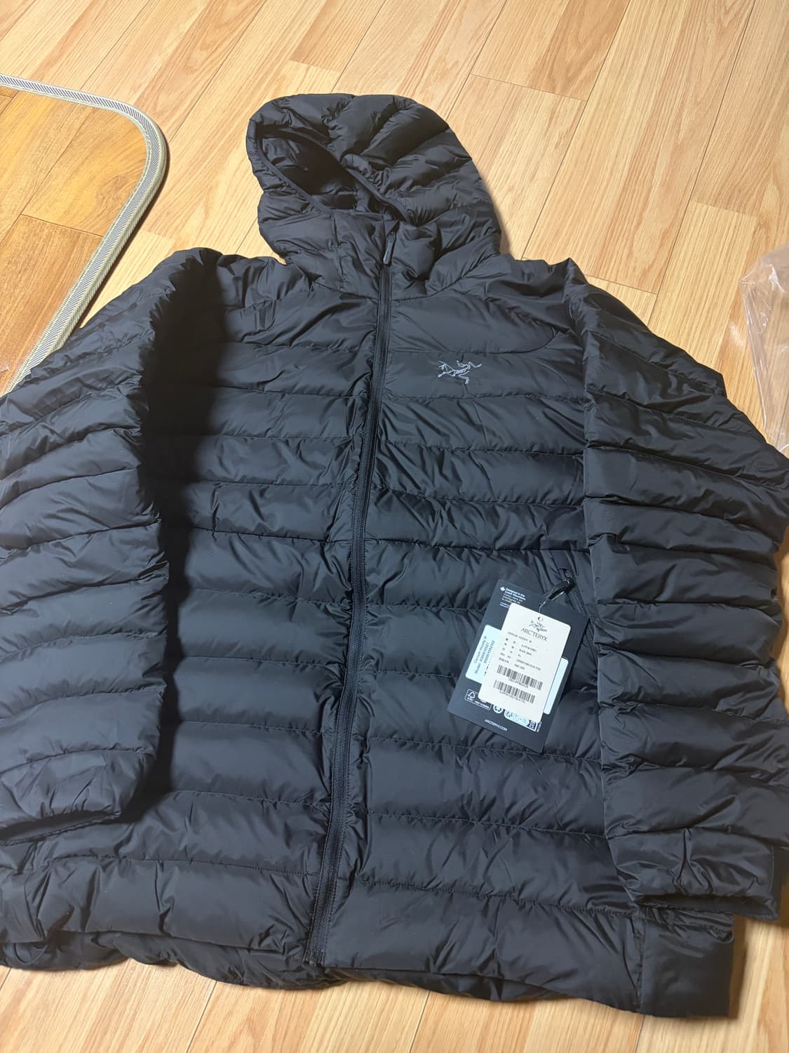 [XL]아크테릭스 세륨 후디 블랙 패딩 자켓 상품이미지2