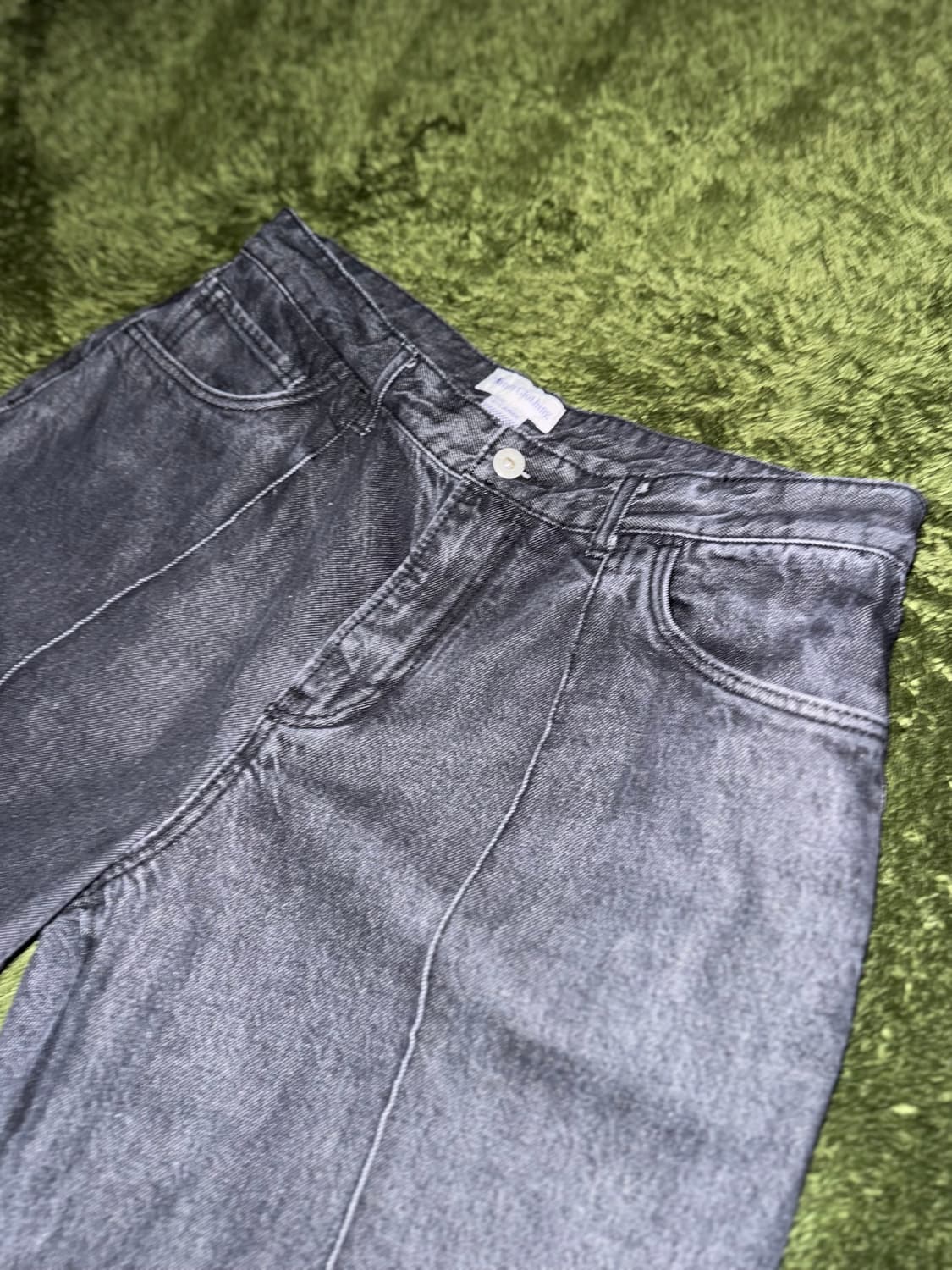 [XL] Namerclothing 네이머클로딩 핀턱 데님 팬츠 그레이 상품이미지2