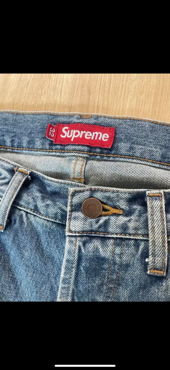 32 슈프림 루즈 셀비지 24fw 인디고 데님 극미 크림구매 상품이미지2