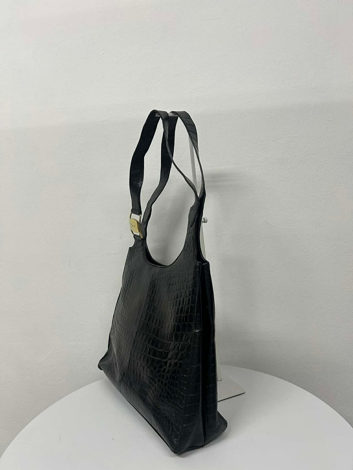 살바토레 페라가모 악어가죽 엠보 호보백 숄더 토트백 상품이미지3