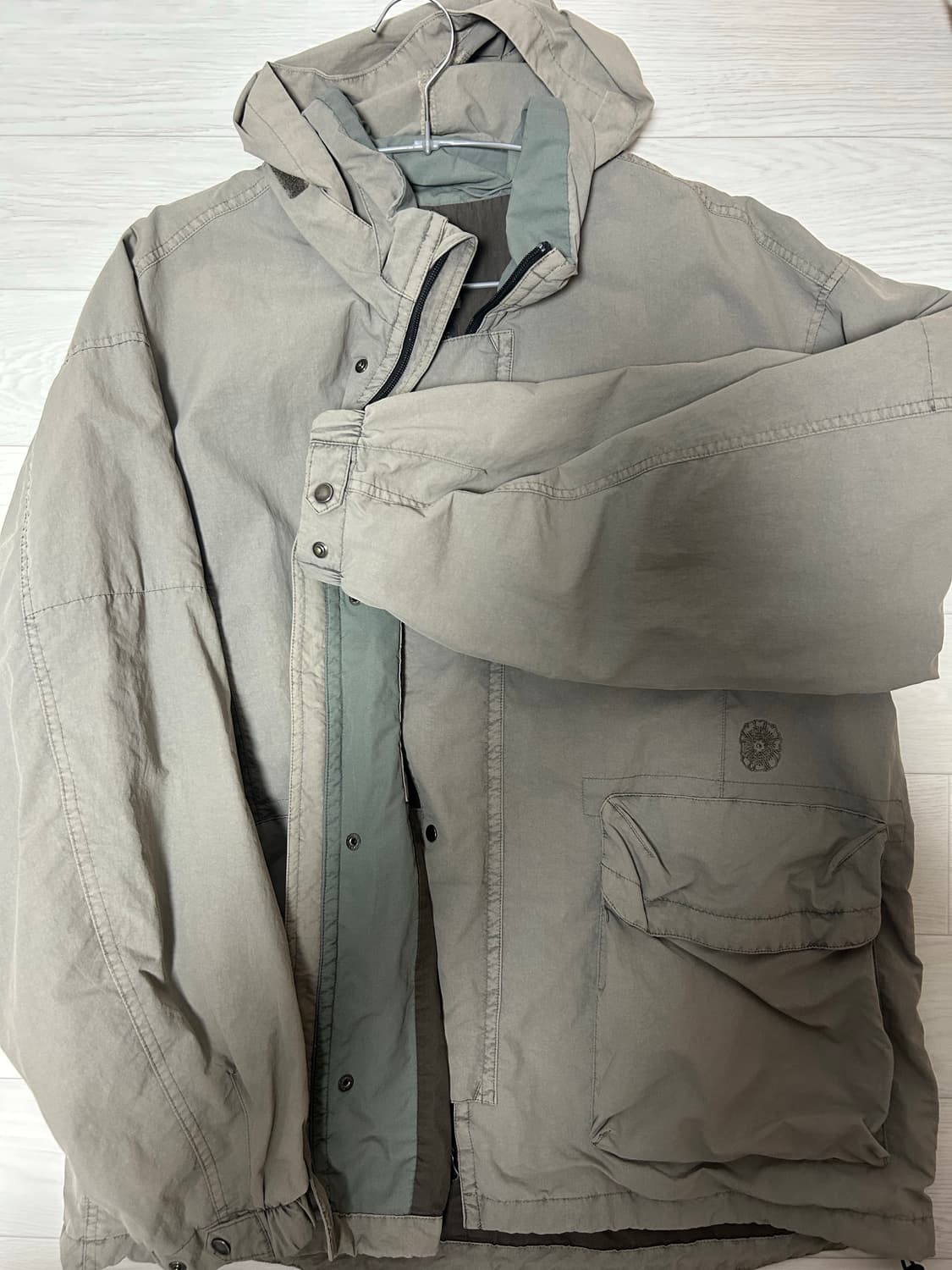 폴리테루 HVC track jacket- gray beige 상품이미지3